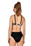 Women's Halter Neck Black and White Patterned Bikini Set - 3