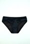 Women's Front Ruffle Detailed Black Bikini Bottom - 2