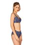 Women's Plus Size Ruched Detail Leopard Patterned Bikini Set - 3