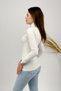 Women's Plush Long Sleeve Half Turtleneck Bodysuit Soft White 1 Piece - 8