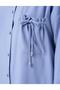Blue Tunic - Aviator with Shirt Collar and Lace Detail - 7