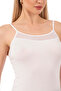 Özkan 26819 Women's Cotton Modal Tulle Detailed Thin Strap Undershirt - 5