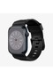 Apple Watch 42mm Seri 12/11/10 Uyumlu Kordon Band Sağlam Bant Mat Siyah - AMP02855 - 6