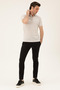Unisex Buttoned Lycra Fabric Trousers with Elastic Waistband - 5