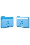 حافظة محفظة مغناطيسية مع 3 بطاقات MagSafe لهاتف iPhone Pop Sky Blue Music AFA07498 - 4