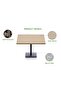 Ristoran Bar Table Square Base - 24 Seater Cocktail Bistro Table for Pub, Living Room-Oak - 2