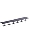 Ristoran Bar Table Square Base - 24 Seater Cocktail Bistro Table for Pub, Living Room-Black