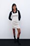 Stone Color Mini Tweed Dress - 5