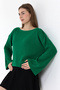Women's Spanish Sleeve Wide Neck Casual Knitwear Blouse