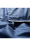 Brito Navy Blue King Size Cotton Duvet Cover Set - 2
