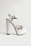 7-9603 Platform High Thick Heels Rhinestone Bridal/Evening Dress Shoes - 6