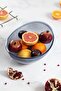 Acrylic Baroque Navy Blue Large Oval Fruit & Salad Bowl & Mixing Bowl / 3.3 Lt (Not Glass) - 5
