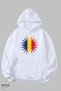Unisex Hoodie Long Sleeve Romania Printed Hooded Raster Oversize Cotton Sweatshirt - 7