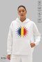 Unisex Hoodie Long Sleeve Romania Printed Hooded Raster Oversize Cotton Sweatshirt - 3