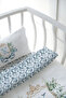 Mother's Side Crib Bedding Set (60X100) - Blue Royal Series - Letter K - 5