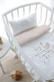 Bedside Crib Duvet Cover Set (60x100) - Royal Series - Princess Swan - 3