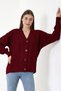 Women's Hair Braided Balloon Sleeve Loose Knitwear Cardigan - 5