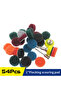 54Pcs Scouring Pad 1 Inch Backing Pad 1/8" Shank Scrub Sponge Set for Dremel Sander Wood Glass Po...