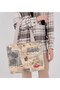 |   Women's Bag |   Canvas |   Large Size |   Lined |   Snap Fastener |   Inner Pocket |   Retro |   Casual - 3
