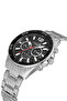 Lux Metal Men's Wrist Watch Silver Black Color Pl-0971E5X