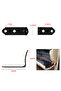 Free Shipping 2pcs Hinge Brackets + 8x Screws High Quality Glove Box Lid Hinge Snapped Repair Kit... - 6