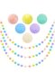 2m 2m Colorful Pompom Pendant Garland Nordic Series Felt Ball String Hanging DIY Handmade Nursery Ch - 2