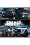 ضوء تشغيل نهاري مرن مزخرف للسيارة أحمر 2X مقاوم للماء DRL 6 رقائق LED للسيارة ضوء تشغيل نهاري مرن مزخرف للسيارة - 2