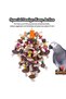 New Large Parrot Chewing Toys Wooden Bird Cage Toy Natural Nuts Corn Parrot Toy for African Grey Mac - 3