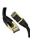 كابل دائري Cat8 بطول 1 متر، كابل إيثرنت Cat8، شبكة LAN، كابل شبكة Cat8 Rj45 بسرعة 40 جيجابت في الثانية، 2000 ميجاهرتز، 26 - 7