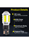 مصباح LED T15 4000LM W16W LED Canbus No Error 3030 Chips 912 921 Bulb Car Backup Reverse Light Sup... - 5