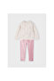 Girl Sweat Leggings Suit Beige-Pink 4707 - 2