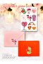 Set of 2 Colorful 13X18 Envelopes and Gift Note Card Sticker Valentine's Day Anniversary Note Card - 2