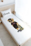 Single Fitted Sheet Set - Pure Baby Series - Skateboarded Teddy Bear