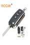No logo 3 Buttons Folding Flip Remote Auto Car Key Shell Case Cover for Bentley Mulsanne Hurtling... - 6