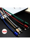 كابل شحن سريع Micro USB أحمر بطول 1 متر، بقوة 2.4 أمبير، مصنوع من النايلون، مناسب لهواتف أندرويد A3/A5/A7... - 4