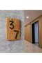 Number Five (5)Wall -Door-Garden - Number Measure 12 X 7,5 cm Black 4mm Composite - 5