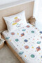 Single Fitted Sheet Set - Iconic Series - Cute Pink World - 3