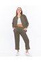 Ikmal Strawberry Fabric Wrinkled Seasonal Lycra Women's Long Sleeve Shirt Suit - 2