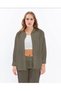 Ikmal Strawberry Fabric Wrinkled Seasonal Lycra Women's Long Sleeve Shirt Suit