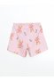 Lcw Kids Shirt Collar Girls' Shorts Pajamas Set - 5