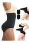 Postpartum Black 1 Size Smaller High Waist Tightening Firming Slip Corset Panties