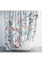 Bathroom Curtain 1X180X200 Single Wing Shower Curtain with Ring Gift Shower Cabin Curtain Multicolored - 2