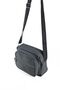 Gray Multi-Compartment Water-Resistant Crinkle Fabric Shoulder and Crossbody Women's Bag - 2