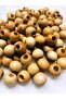 16 mm Polished Wood Beads 100 Grams - 2