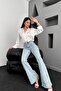 Lina Tall Flare Ice Snow Blue Spanish Jean Jeans - 3