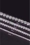 Women's 316 L Steel Vip Series Antiallergic Baguette Zircon Stone Waterway Bracelet Measures 17cm + 3 cm Long - 3