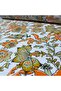 Orange Shawl Patterned - Double Skirt Watery Viscose Fabric 100% Cotton - 4