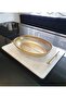 Gold Oval Design Stainless Steel Pasta Strainer Pedestal Strainer 22 cm X 31 cm - 3