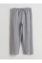 Gray Girls' Sweatpants with Elastic Waist