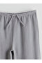 Gray Girls' Sweatpants with Elastic Waist - 3